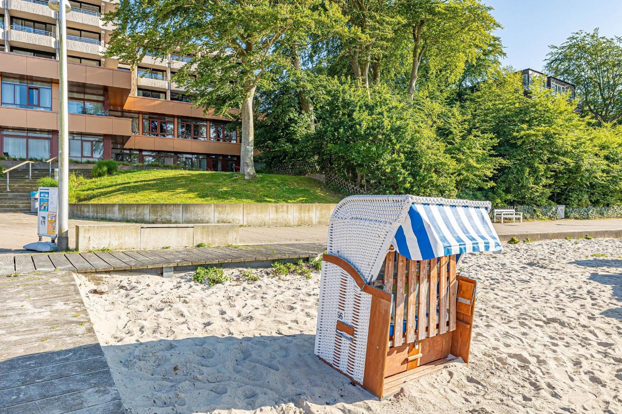 Fewo1846 Intermar - Leichte Brise - Modernes Studioapartment Mit Meerblick Glücksburg Eksteriør bilde