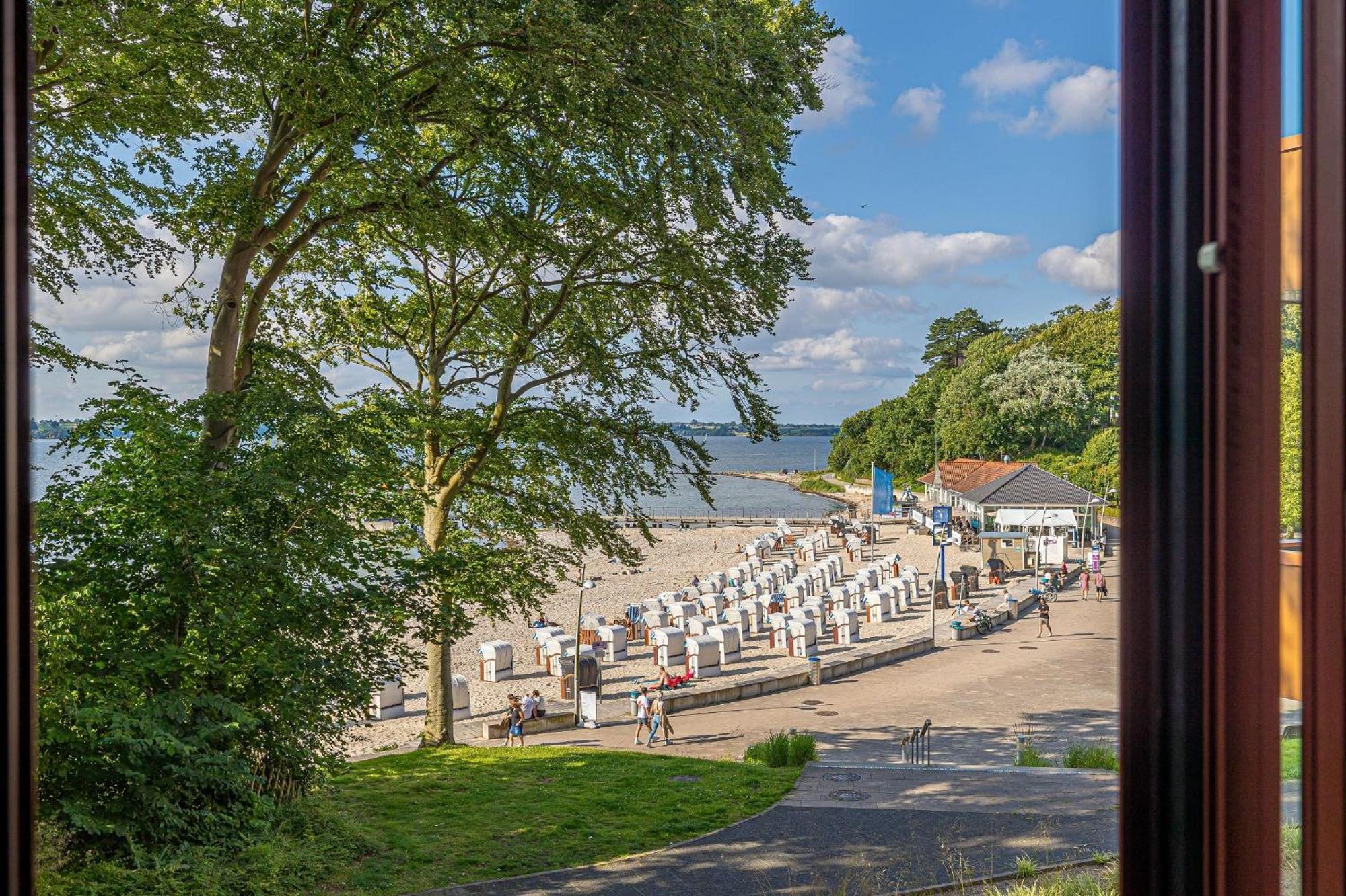 Fewo1846 Intermar - Leichte Brise - Modernes Studioapartment Mit Meerblick Glücksburg Eksteriør bilde