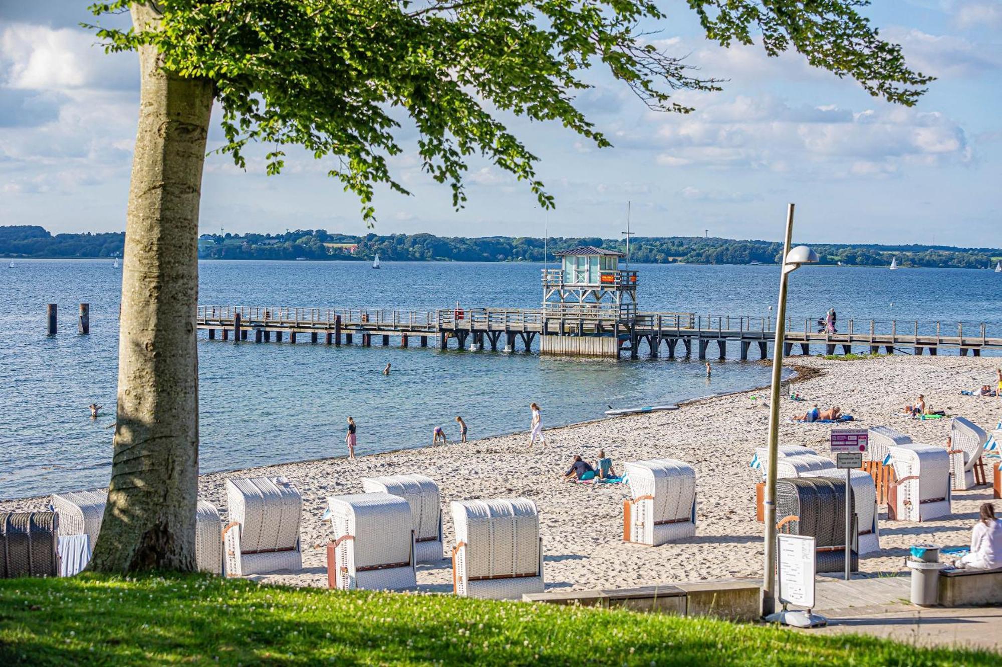 Fewo1846 Intermar - Leichte Brise - Modernes Studioapartment Mit Meerblick Glücksburg Eksteriør bilde