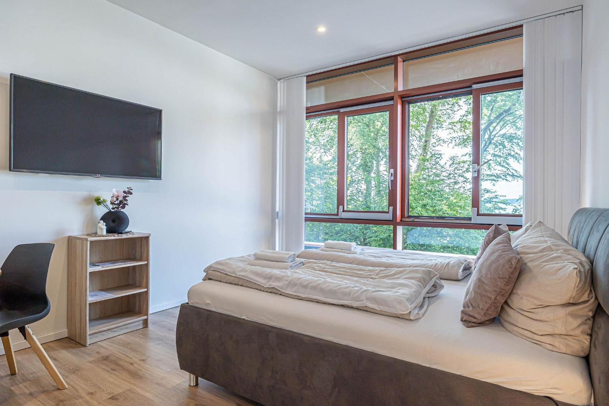 Fewo1846 Intermar - Leichte Brise - Modernes Studioapartment Mit Meerblick Glücksburg Eksteriør bilde