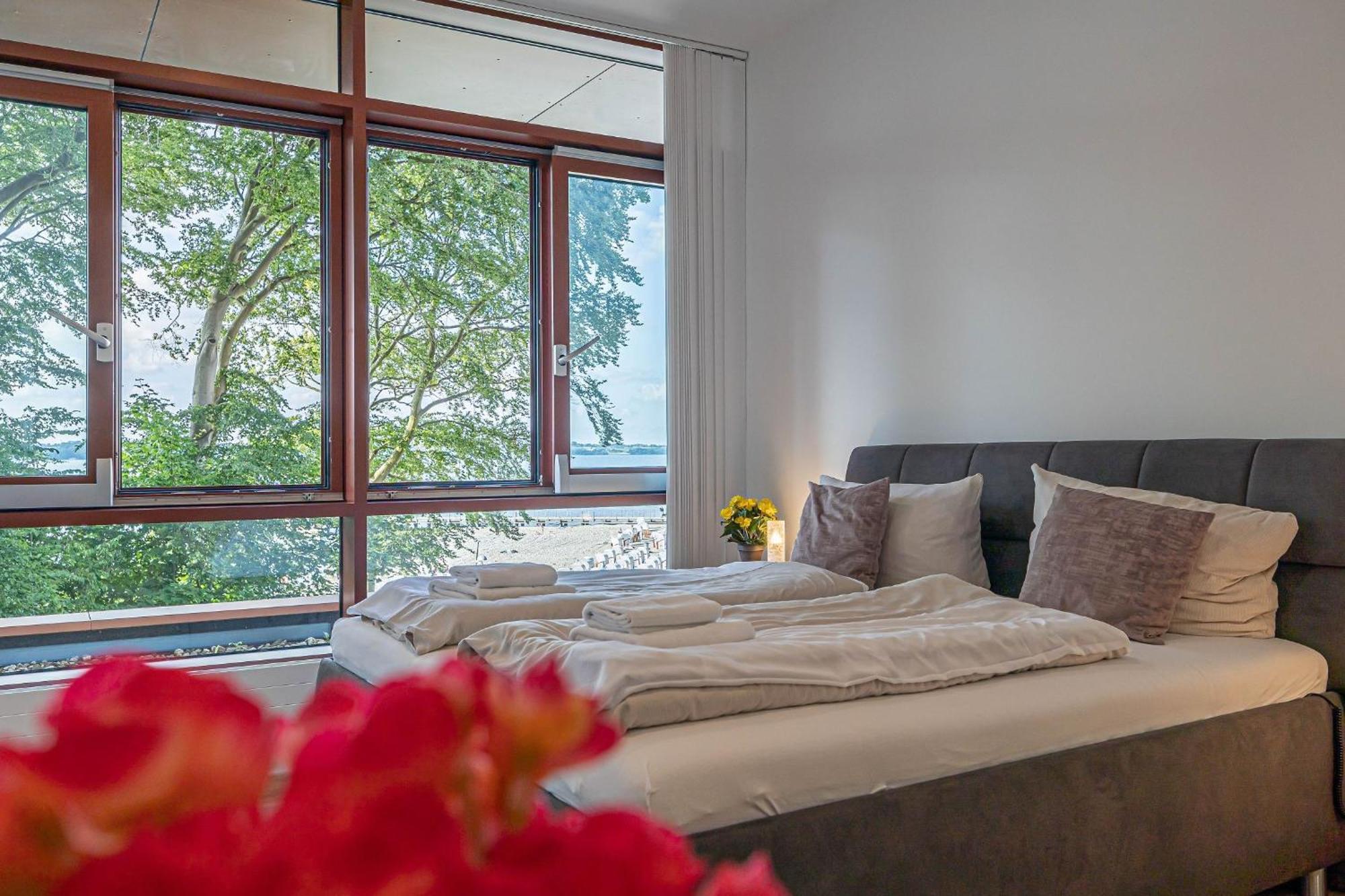 Fewo1846 Intermar - Leichte Brise - Modernes Studioapartment Mit Meerblick Glücksburg Eksteriør bilde